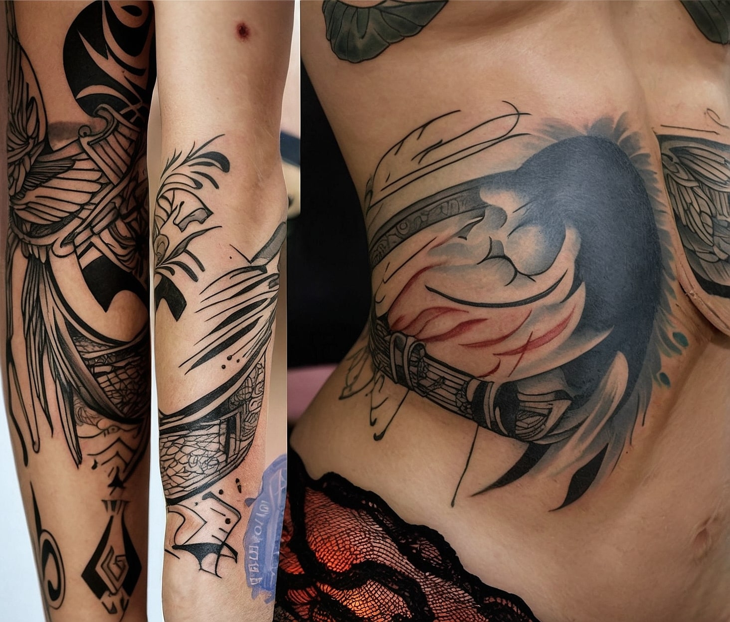 Estilo de tatuaje en línea fina
